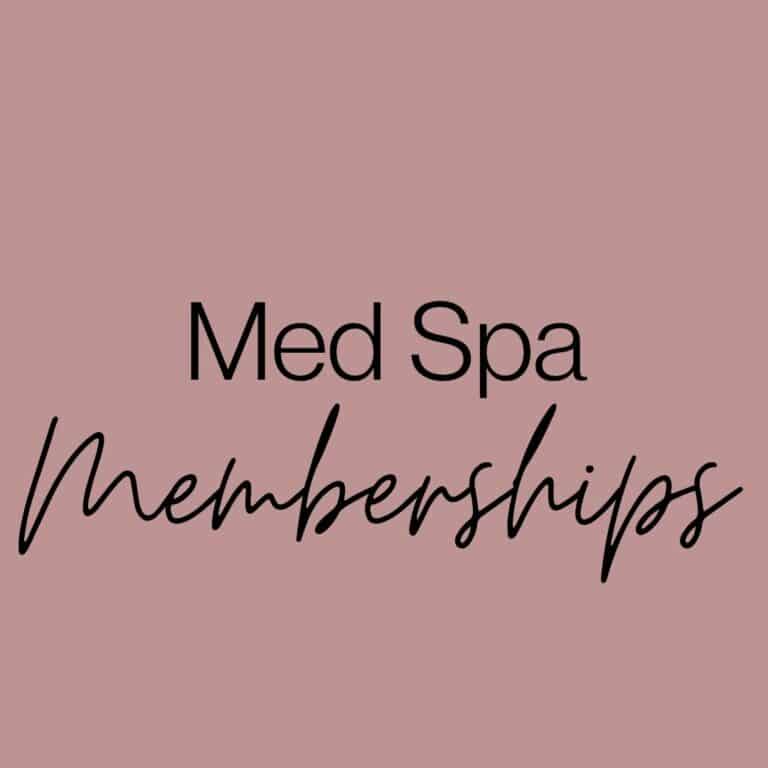 Image says "Medspa Membership"