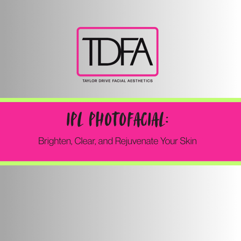 Image says "IPL PHOTOFACIAL: Brighten, clear, rejuvenate your skin"
